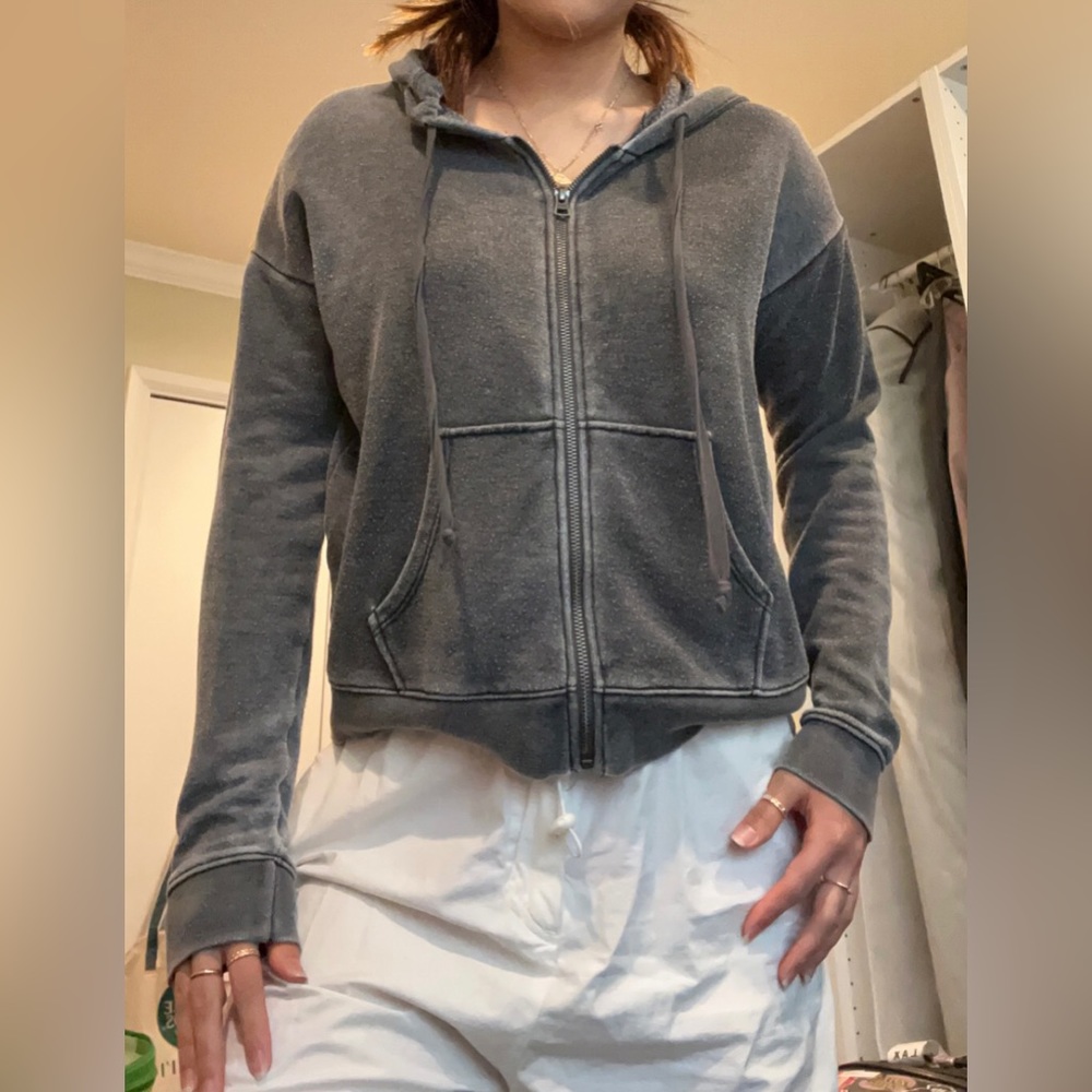 Ash Gray Zipup - Picture 2 of 2